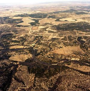 Aerial Photograph of Texas Ranchland (FM 89 & CR 618, Abilene, TX)