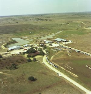 Aerial Photograph of Livestock Auction Barn (Callahan County, Texas)