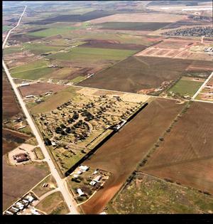 Primary view of object titled 'Aerial Photograph of Elmwood Memorial Garden (Abilene, Texas)'.