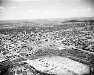 Primary view of object titled 'Aerial Photograph of Downtown Abilene, Texas'.