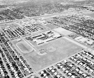 Primary view of object titled 'Aerial Photograph of Abilene High School (Abilene, Texas)'.