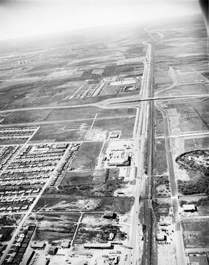 Primary view of object titled 'Aerial Photograph of Abilene, Texas (North 1st St. & US 83/84/277)'.