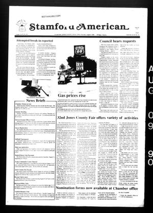 Stamford American (Stamford, Tex.), Vol. 69, No. 19, Ed. 1 Thursday, August 9, 1990