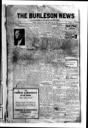 The Burleson News (Burleson, Tex.), Vol. 29, No. 37, Ed. 1 Friday, May 28, 1926