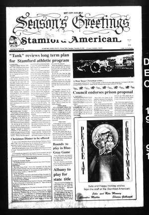 Stamford American (Stamford, Tex.), Vol. 70, No. 38, Ed. 1 Thursday, December 19, 1991