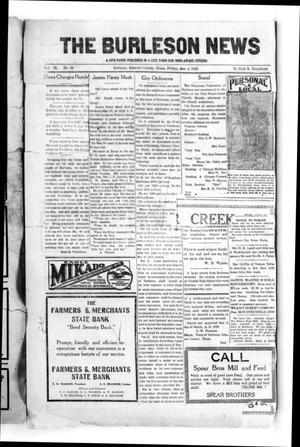 The Burleson News (Burleson, Tex.), Vol. 29, No. 38, Ed. 1 Friday, June 4, 1926