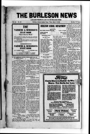 The Burleson News (Burleson, Tex.), Vol. 29, No. 26, Ed. 1 Friday, March 19, 1926