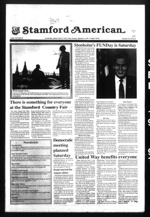 Stamford American (Stamford, Tex.), Vol. 70, No. 25, Ed. 1 Thursday, September 19, 1991