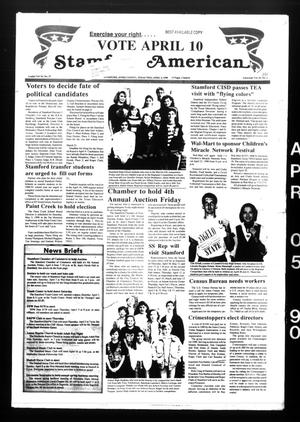 Stamford American (Stamford, Tex.), Vol. 69, No. 1, Ed. 1 Thursday, April 5, 1990