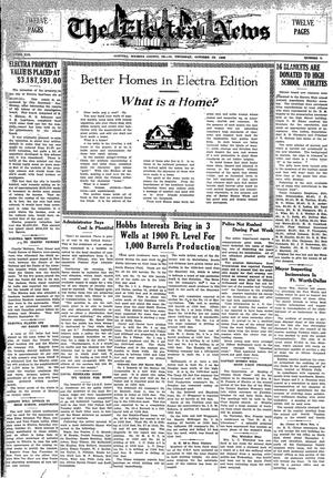 Primary view of The Electra News (Electra, Tex.), Vol. 16, No. 5, Ed. 1 Thursday, October 12, 1922