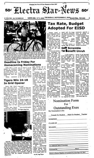 Electra Star-News (Electra, Tex.), Vol. 104, No. 2, Ed. 1 Thursday, September 2, 2010