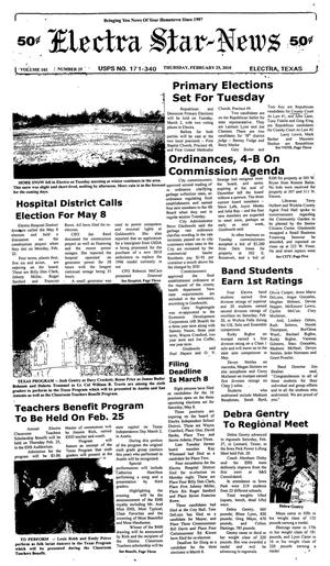 Electra Star-News (Electra, Tex.), Vol. 103, No. 29, Ed. 1 Thursday, February 25, 2010