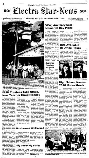 Electra Star-News (Electra, Tex.), Vol. 103, No. 41, Ed. 1 Thursday, May 27, 2010