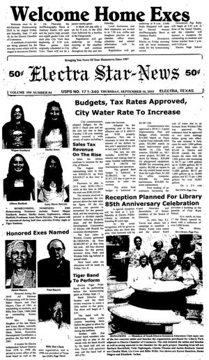 Electra Star-News (Electra, Tex.), Vol. 104, No. 4, Ed. 1 Thursday, September 16, 2010
