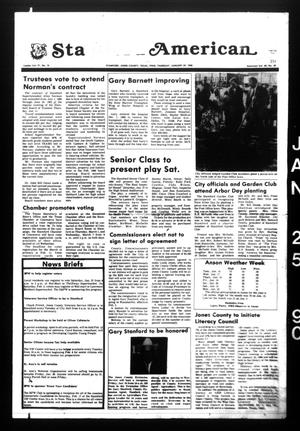 Stamford American (Stamford, Tex.), Vol. 68, No. 43, Ed. 1 Thursday, January 25, 1990