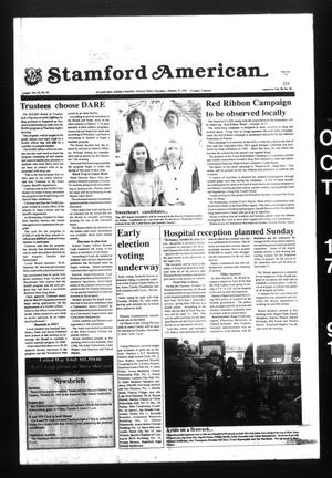 Primary view of object titled 'Stamford American (Stamford, Tex.), Vol. 70, No. 29, Ed. 1 Thursday, October 17, 1991'.