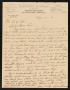 Letter: [Letter from M. A. Thomas to C. C. Cox, August 15, 1910]