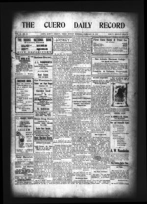 The Cuero Daily Record (Cuero, Tex.), Vol. 32, No. 43, Ed. 1 Sunday, February 20, 1910