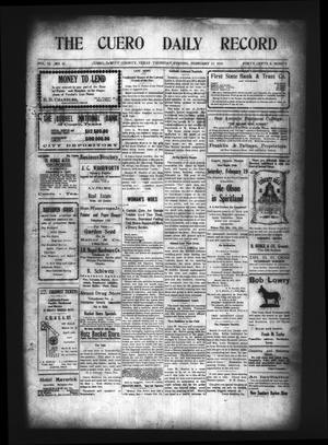 The Cuero Daily Record (Cuero, Tex.), Vol. 32, No. 41, Ed. 1 Thursday, February 17, 1910