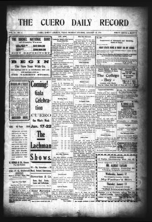 The Cuero Daily Record (Cuero, Tex.), Vol. 32, No. 8, Ed. 1 Monday, January 10, 1910