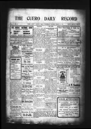 The Cuero Daily Record (Cuero, Tex.), Vol. 32, No. 64, Ed. 1 Wednesday, March 16, 1910