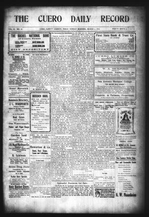 The Cuero Daily Record (Cuero, Tex.), Vol. 32, No. 55, Ed. 1 Sunday, March 6, 1910