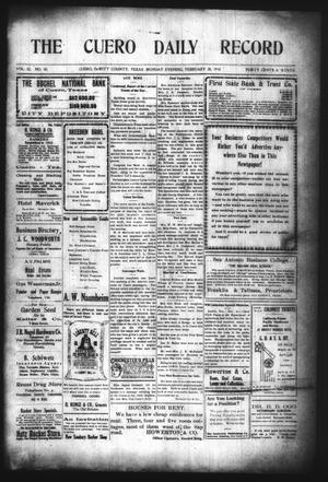 The Cuero Daily Record (Cuero, Tex.), Vol. 32, No. 50, Ed. 1 Monday, February 28, 1910