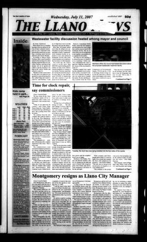 Primary view of object titled 'The Llano News (Llano, Tex.), Vol. 119, No. 41, Ed. 1 Wednesday, July 11, 2007'.
