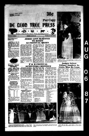 De Leon Free Press (De Leon, Tex.), Vol. 101, No. 10, Ed. 1 Thursday, August 6, 1987