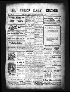 The Cuero Daily Record (Cuero, Tex.), Vol. 32, No. 103, Ed. 1 Friday, April 29, 1910