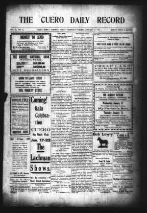 The Cuero Daily Record (Cuero, Tex.), Vol. 32, No. 11, Ed. 1 Thursday, January 13, 1910