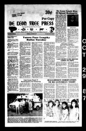 De Leon Free Press (De Leon, Tex.), Vol. 101, No. 22, Ed. 1 Thursday, October 29, 1987