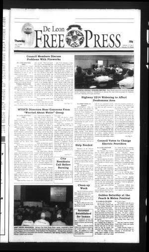 Primary view of object titled 'De Leon Free Press (De Leon, Tex.), Vol. 117, No. 3, Ed. 1 Thursday, July 19, 2007'.