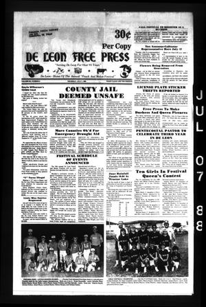 De Leon Free Press (De Leon, Tex.), Vol. 101, No. 6, Ed. 1 Thursday, July 7, 1988