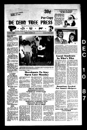 De Leon Free Press (De Leon, Tex.), Vol. 101, No. 28, Ed. 1 Thursday, December 10, 1987
