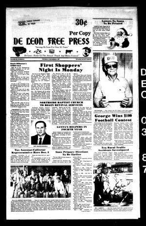 De Leon Free Press (De Leon, Tex.), Vol. 101, No. 27, Ed. 1 Thursday, December 3, 1987