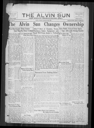 The Alvin Sun (Alvin, Tex.), Vol. 31, No. 8, Ed. 1 Friday, August 26, 1921