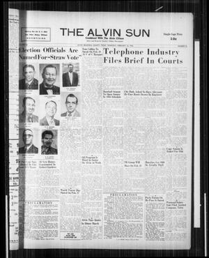 Primary view of object titled 'The Alvin Sun (Alvin, Tex.), Vol. 66, No. 26, Ed. 1 Thursday, February 16, 1956'.
