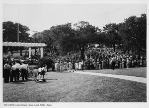 Primary view of [Marching band at Wooldridge Park]