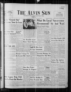 The Alvin Sun (Alvin, Tex.), Vol. 72, No. 51, Ed. 1 Thursday, January 25, 1962