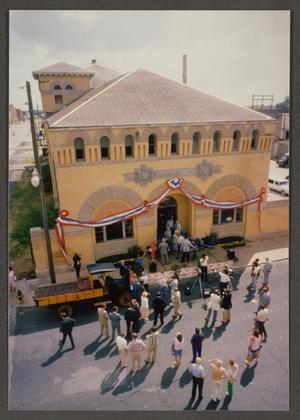 Primary view of object titled '[Aerial View of Dr. Pepper Museum]'.