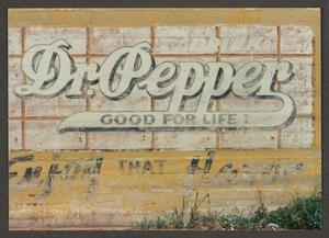 Primary view of object titled '[Detail of Original 1940s Dr. Pepper Mural]'.