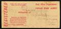 Text: [Registered Post Office Department Envelope, June 7, 1897]