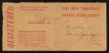 Text: [Registered Post Office Department Envelope, July 6, 1898]