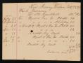 Thumbnail image of item number 1 in: '[Medical Bill for Washington Burrows, October 25, 1901]'.