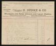 Primary view of [Invoice for Cooking Materials, April 18, 1894]