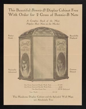 Primary view of object titled '[Southern School-Book Depository Advertisement for Hairnets]'.