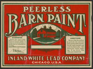 Primary view of object titled '[Peerless Barn Paint Advertisement]'.