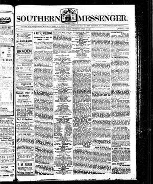 Primary view of object titled 'Southern Messenger. (San Antonio, Tex.), Vol. 12, No. 9, Ed. 1 Thursday, April 23, 1903'.