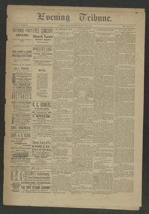 Evening Tribune. (Galveston, Tex.), Vol. 11, No. 203, Ed. 1 Saturday, June 27, 1891